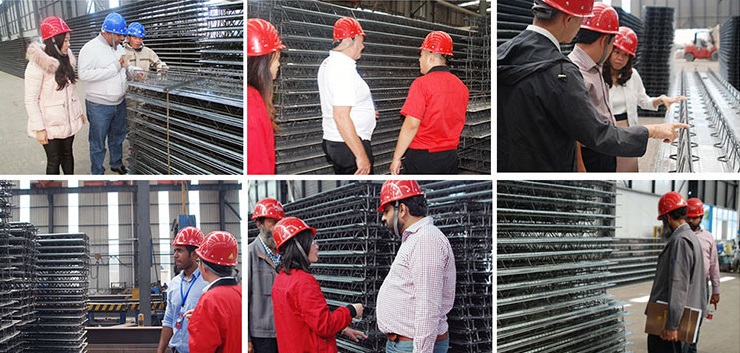 寶潤(rùn)達(dá)桁架樓承板客戶參觀 寶潤(rùn)達(dá)桁架樓承板客戶參觀