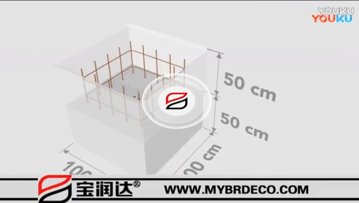 寶潤達-廠房鋼結構框架安裝搭建動畫演示